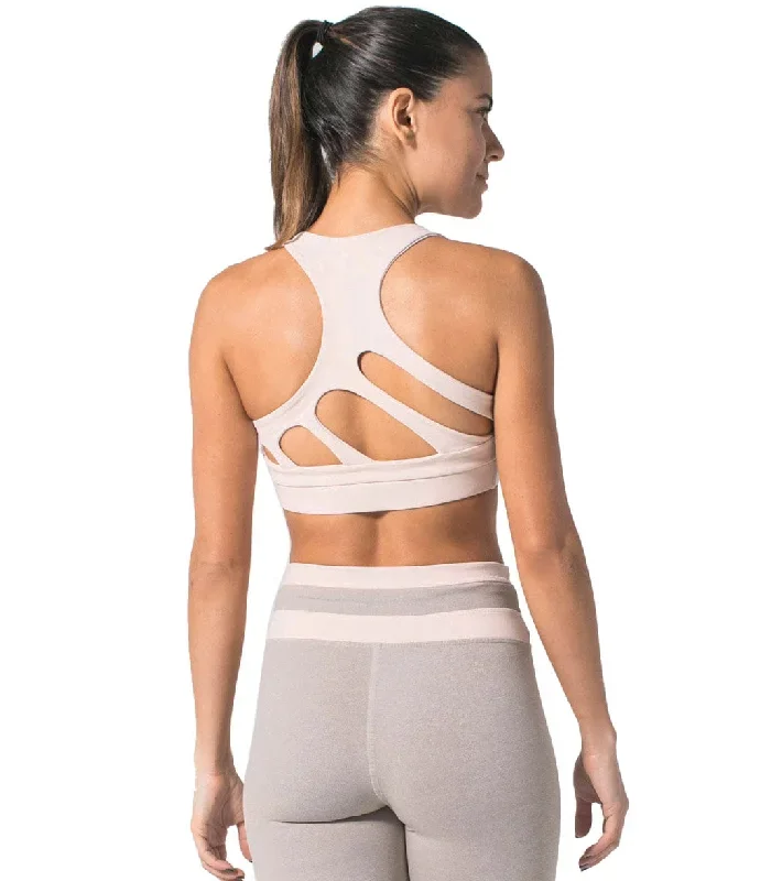 925Fit Get In Line Yoga Sports Bra Blush