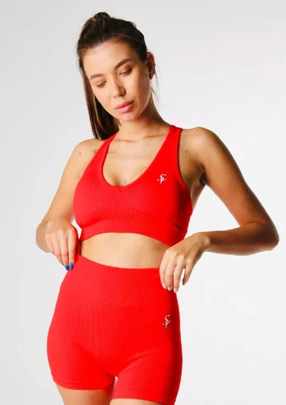 aoma-red-shorts-andbra-set