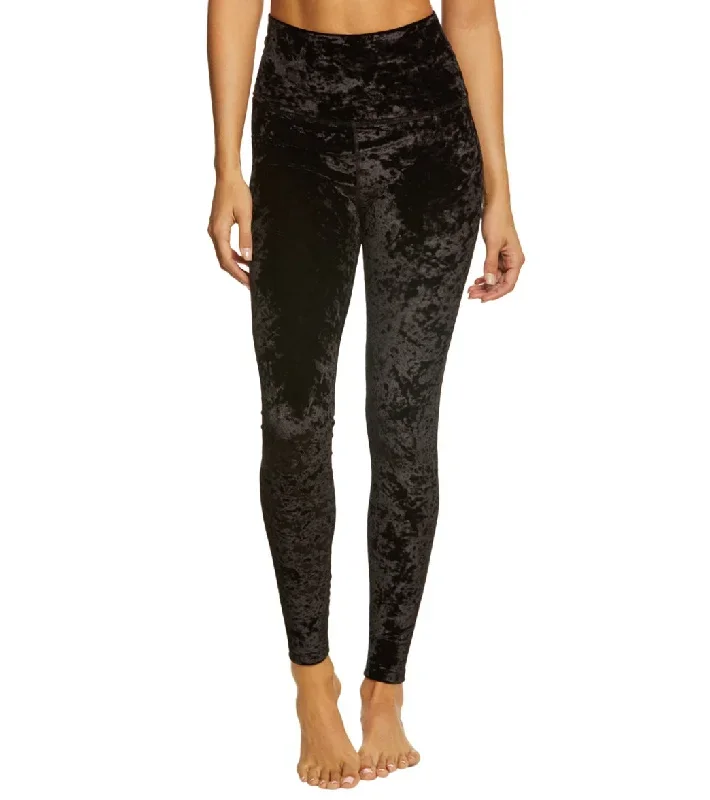 Beyond Yoga Crushed Velvet High Waist Yoga Leggings Black