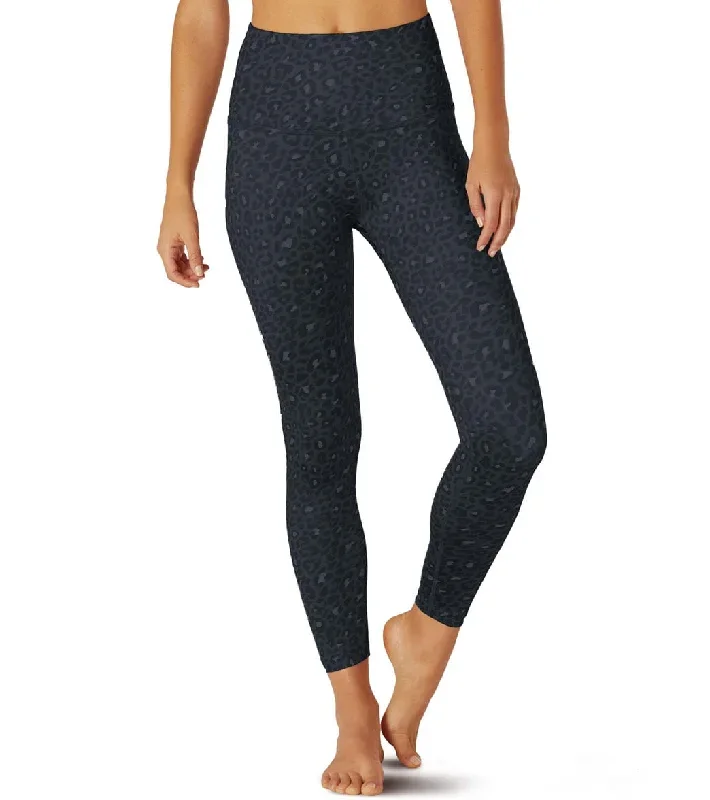 Beyond Yoga Lux High Waisted 7/8 Yoga Leggings Black Leopard