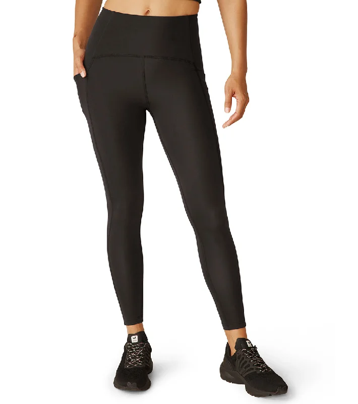 Beyond Yoga Powerbeyond Strive High Waist Pocket Midi Legging Black