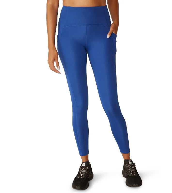 Beyond Yoga Powerbeyond Strive High Waist Pocket Midi Legging Marine Blue