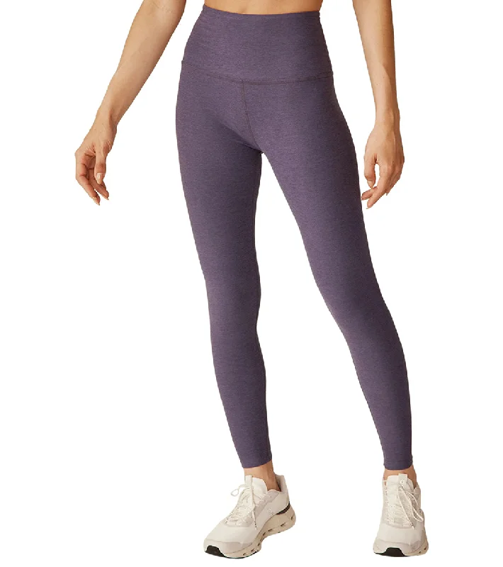 Beyond Yoga Spacedye High Waisted Caught In The Midi 7/8 Yoga Leggings Purple Haze Heather