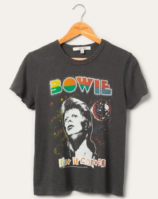 Bowie Live In Concert Rock and Roll Tee Shirt by Junk Food