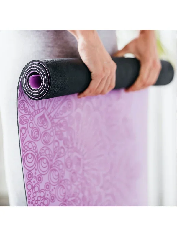 DIYogi PURPLE YOGA MAT - MANDALA