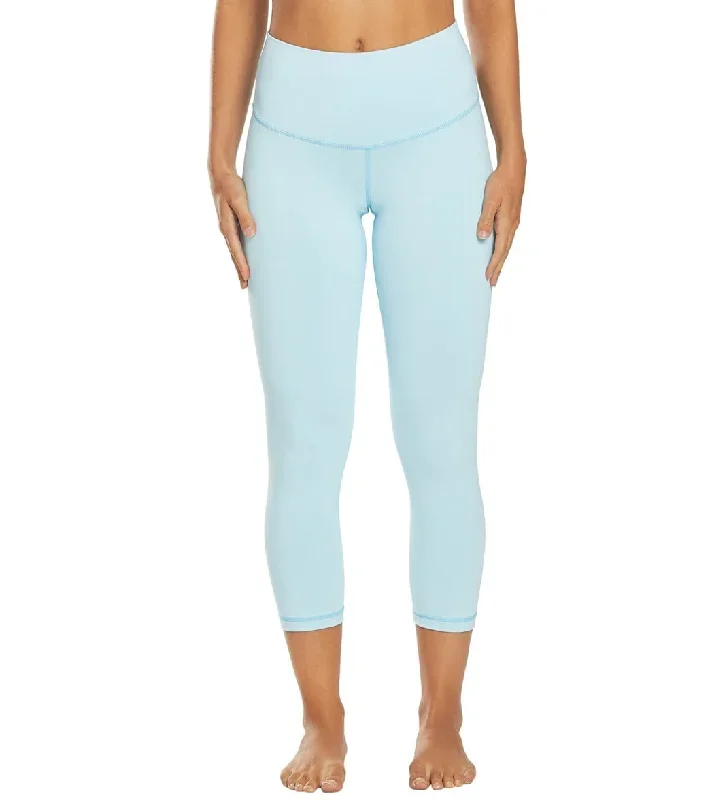 DYI Take Control High Waisted 7/8 Yoga Leggings Spa Blue