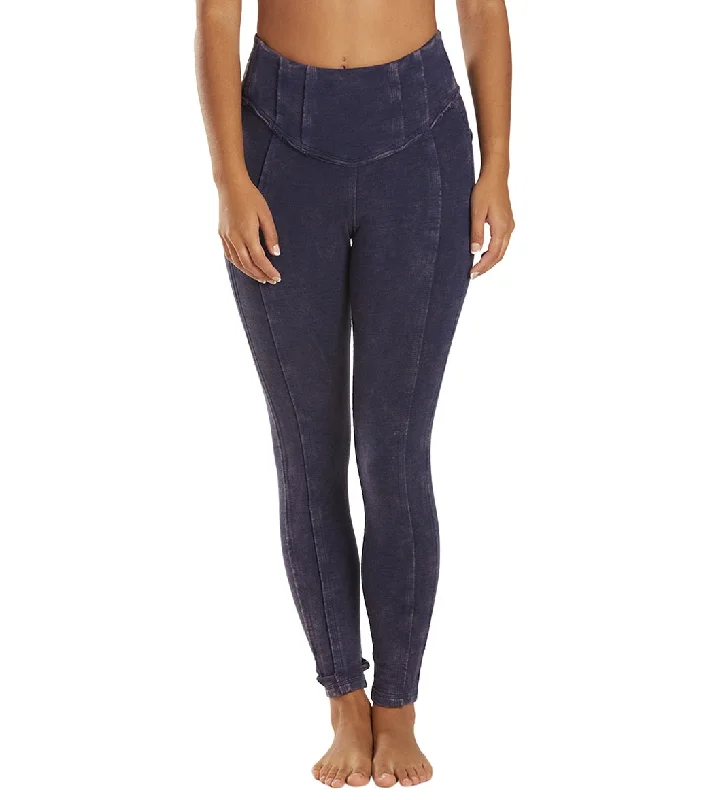 Free People Hybrid Yoga Leggings Deepest Navy