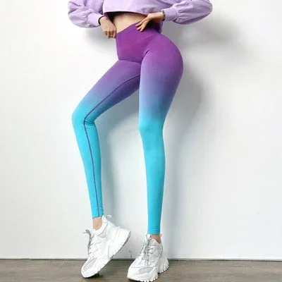 Gradient Colored Yoga Leggings