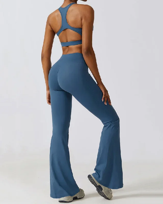 Light Blue 1 Bra Flared Pants