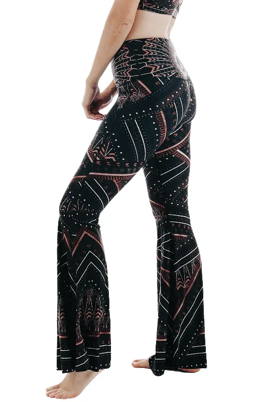 Yoga Democracy Humble Warrior Printed Bell Bottoms