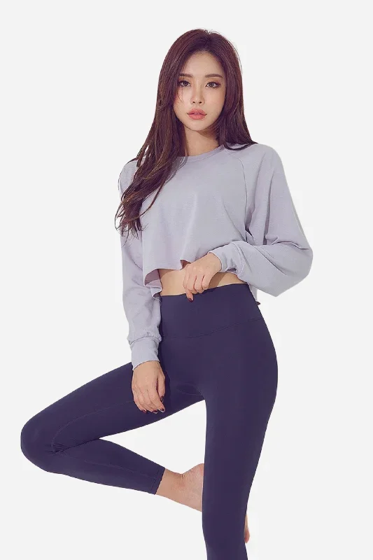 Kumo Autumn Breeze Long Sleeves Crop Sweatshirt