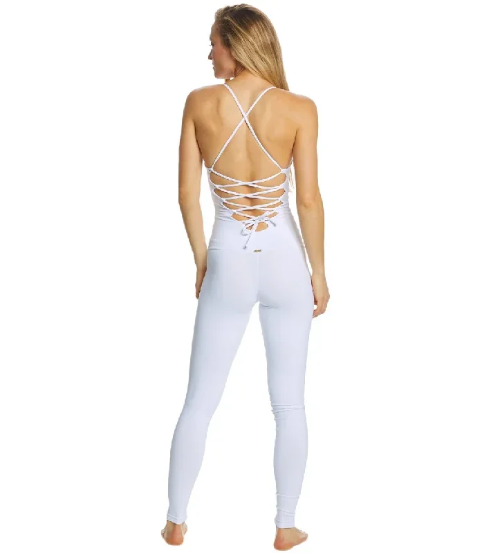 Mika Yoga Wear Wayara Yoga & Dance Long Leotard White