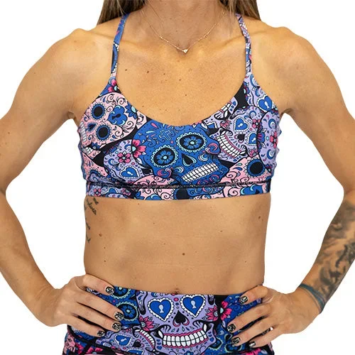 Move Free Bra | Cotton Candy Skulls