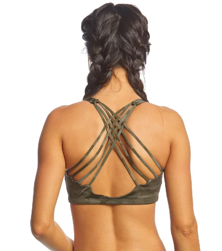 Onzie Chic Yoga Sports Bra Moss Camo