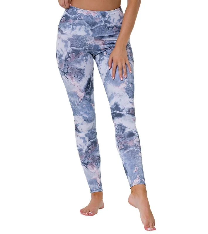 Onzie High Waisted Yoga Leggings Dreamy Marble