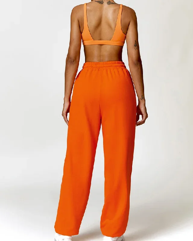 1 Bra Sweatpants Apricot