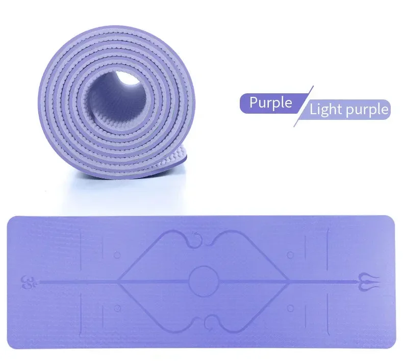 Position guide yoga mat