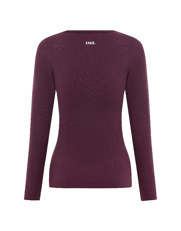 stax-premium-seamless-v6-long-sleeve-lounge-amarnth-burgundy