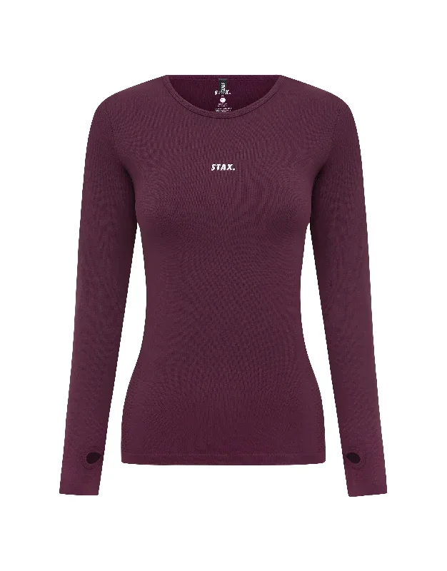 stax-premium-seamless-v6-long-sleeve-lounge-amarnth-burgundy