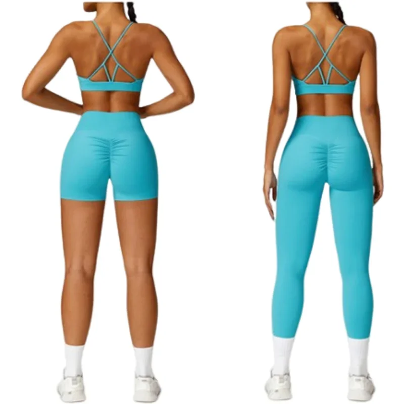 Tight sports set quick-drying running fitness wear 8552 5 colors