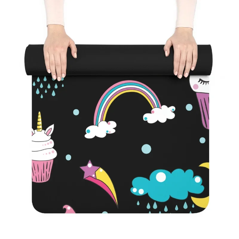 unicorns-cupcakes-yoga-mat